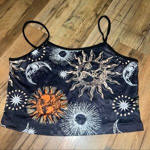 Small Sun and Moon Cropped Cami